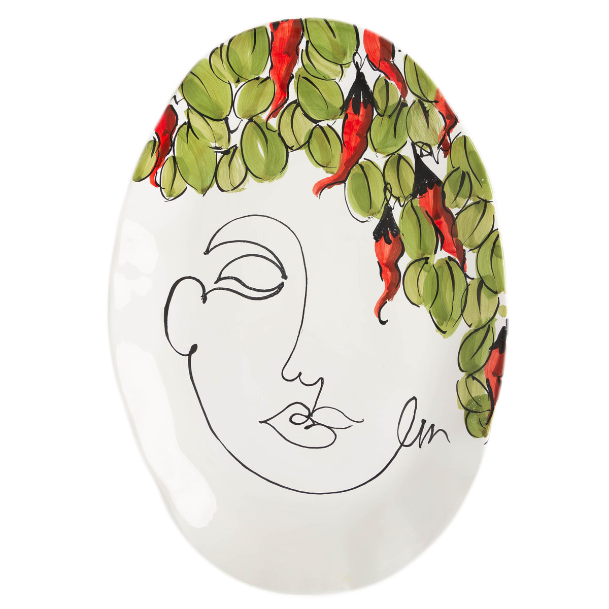 Lucia Oval Platter, Peppers