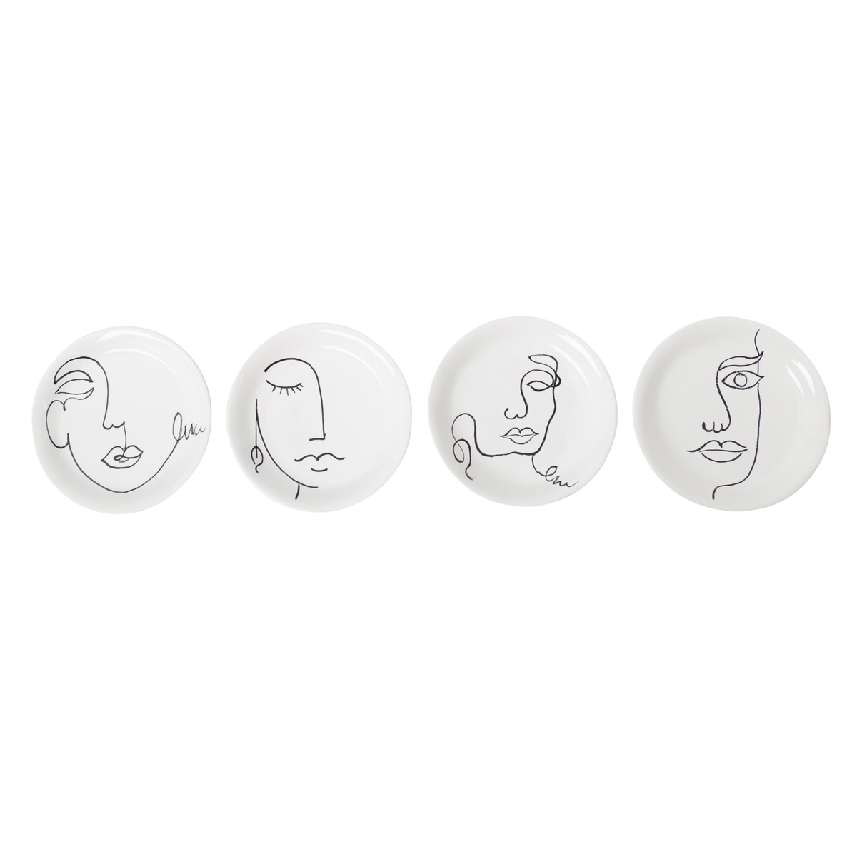 Lucia Canape Plates, Set of 4