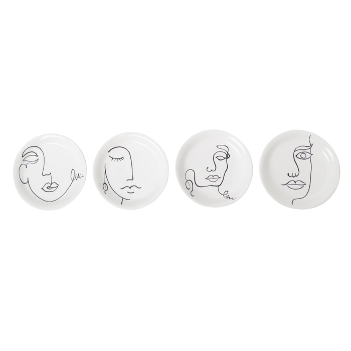 Lucia Canape Plates, Set of 4
