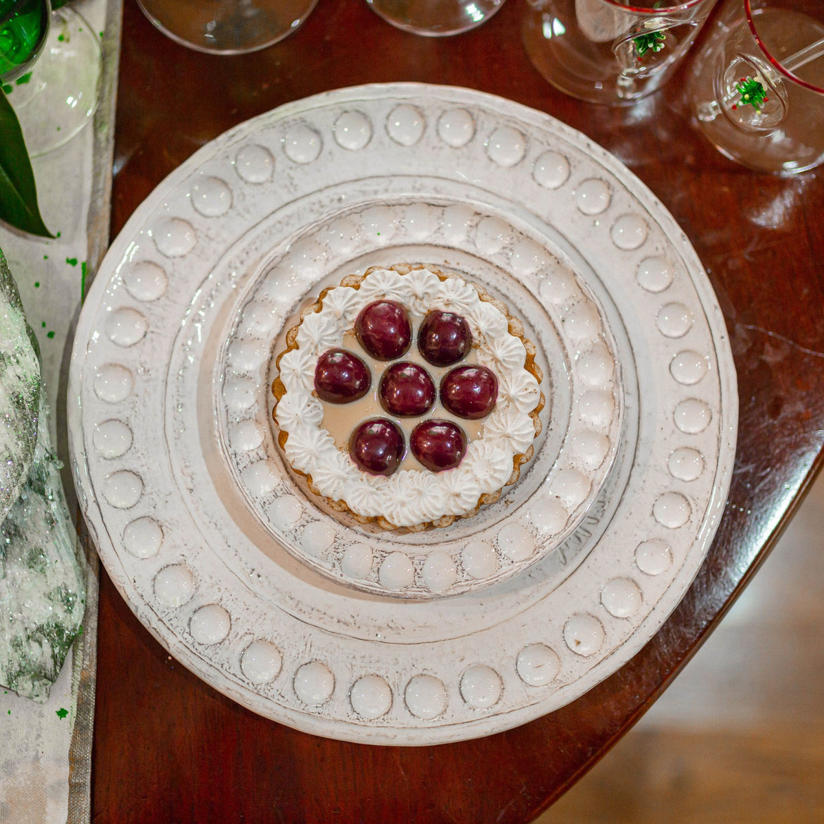 Christmas Tree Dessert Plate, Set of 4