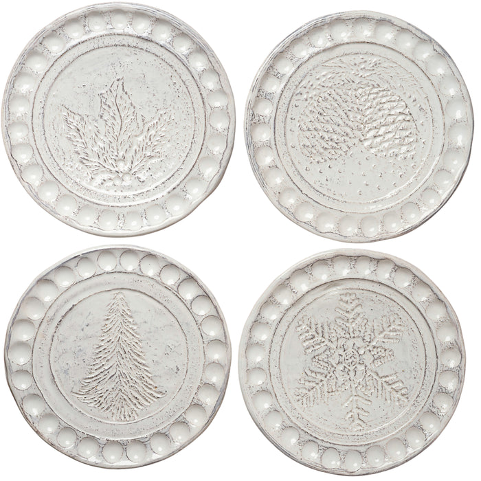 Canape Plates Assorted Set/4