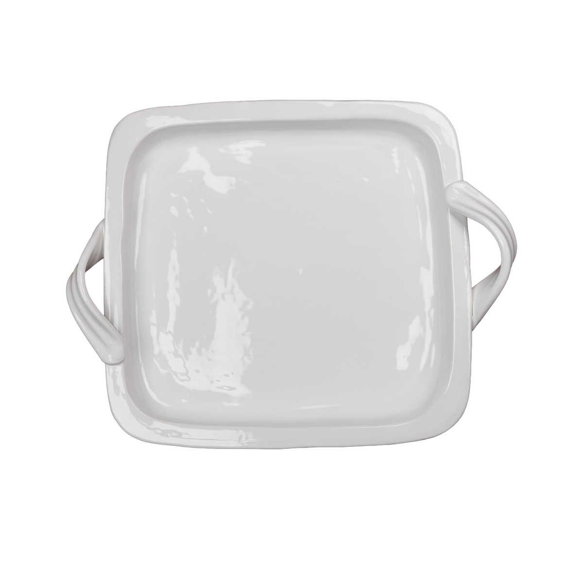 Square Platter, White