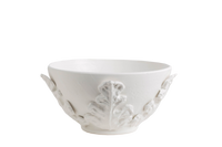 Greco Bowl, White Leaves