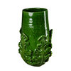 Greco Tall Vase, Green Leaves