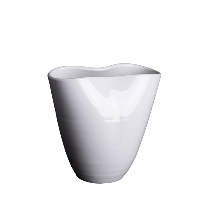 Pinch Vase Medium, White