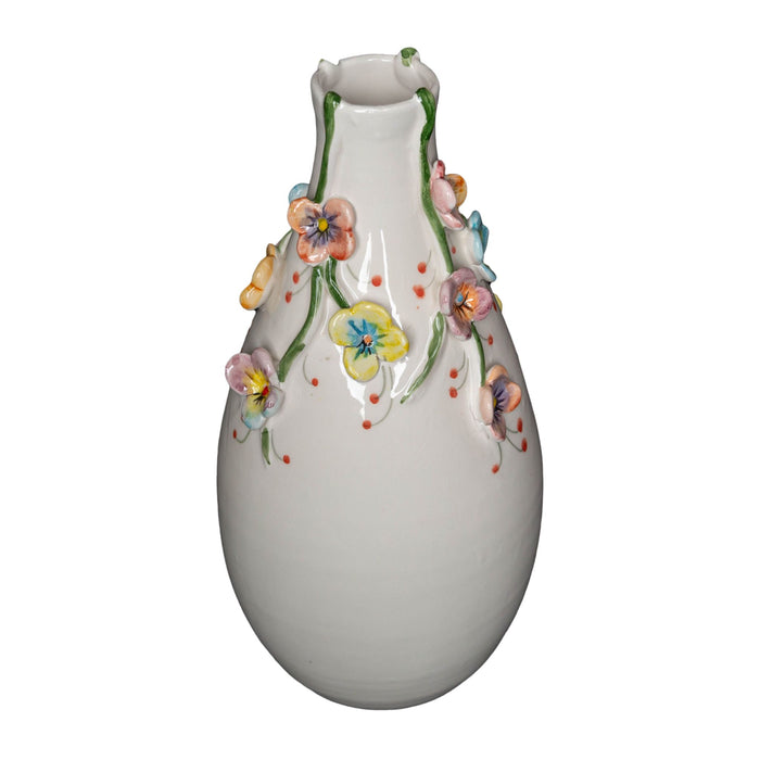 Colorful Flower Vase with Multi-Colored Small Flowers