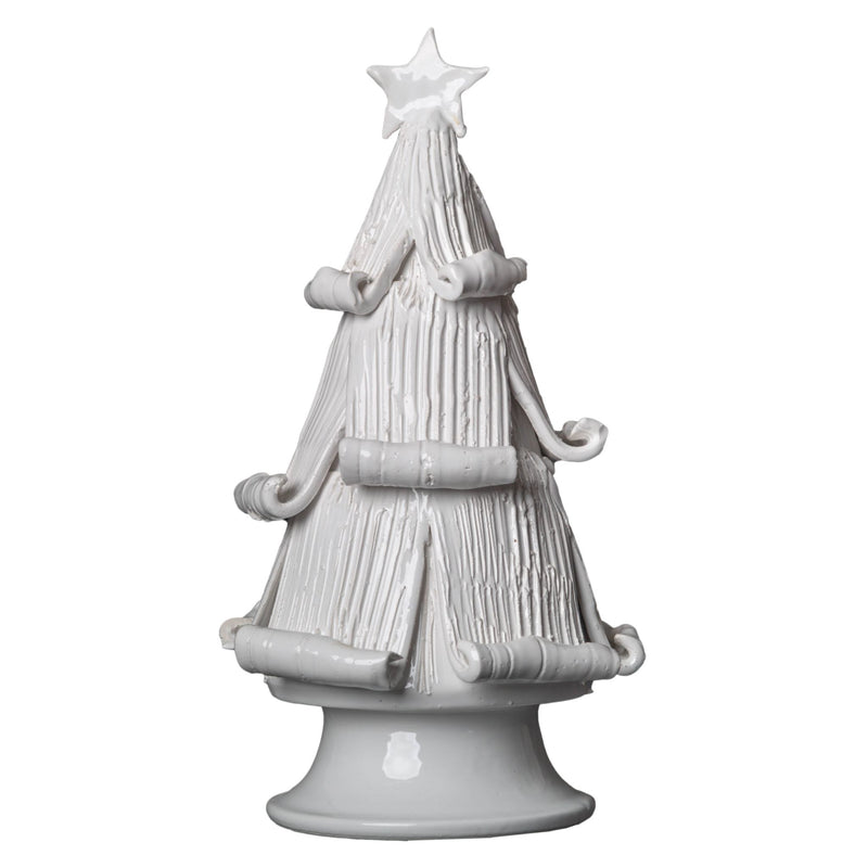 Ceramic Decorated Holiday Tree, Medium