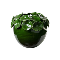 Cachepot with Petals, Green