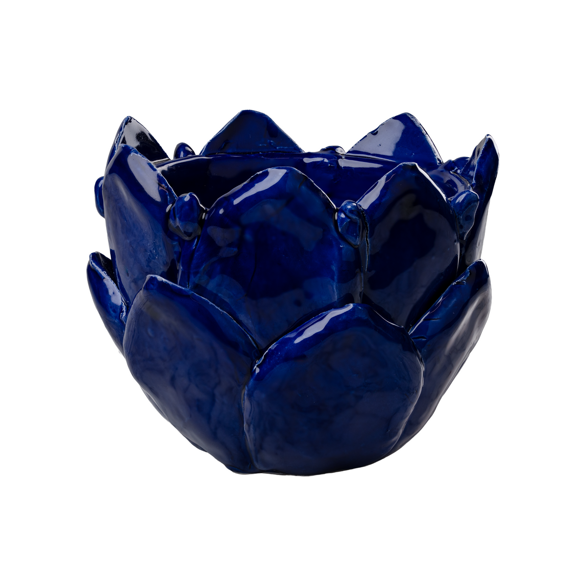 Cobalt Artichoke Cachepot