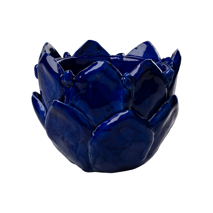 Cobalt Artichoke Cachepot