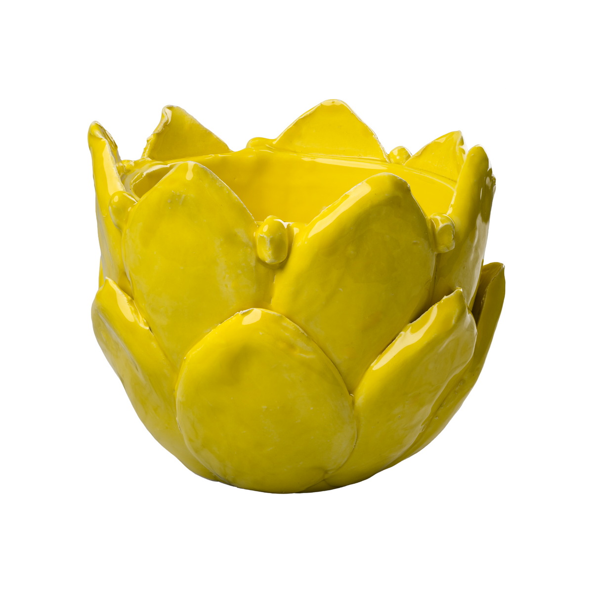 Yellow Artichoke Cachepot