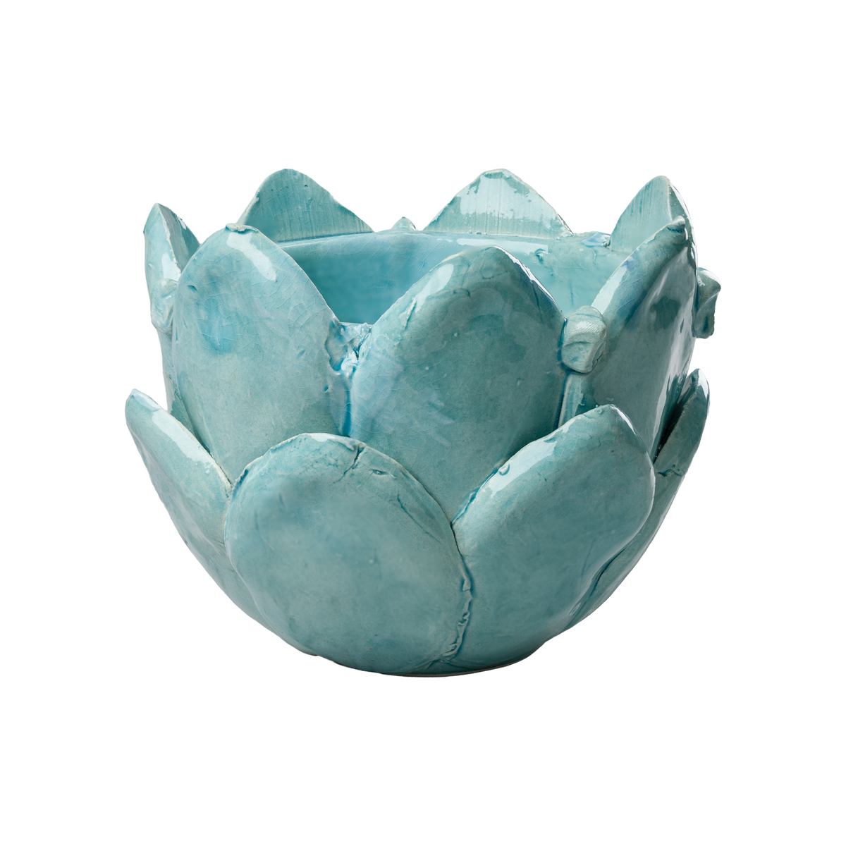 Aqua Artichoke Cachepot