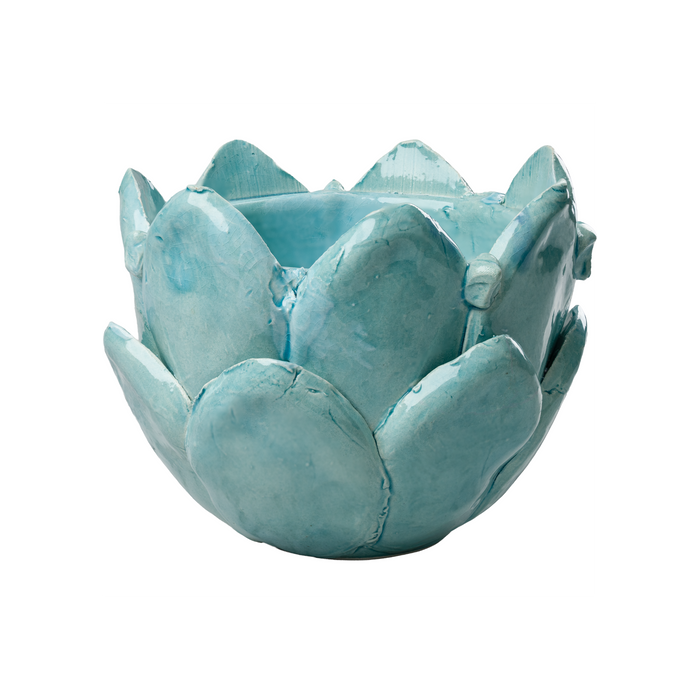 Aqua Artichoke Cachepot
