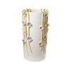 Colorful Vase with Painted Wildflowers