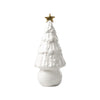 White Frosted Christmas Tree with Gold Star