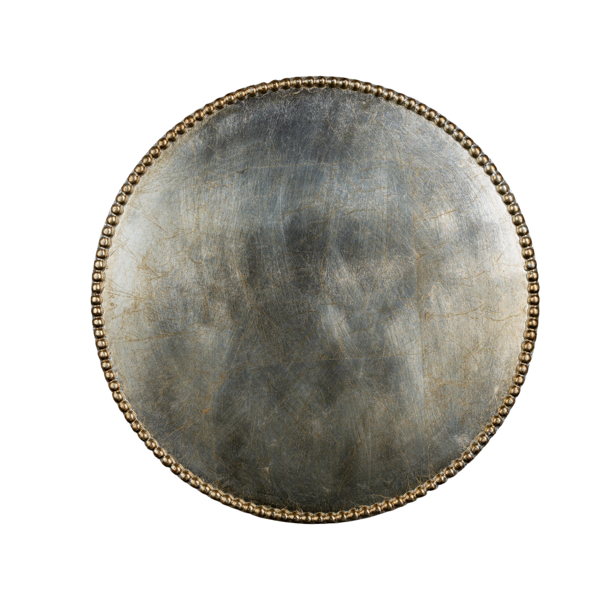 Round Placemat, Antique Silver, Set of 4