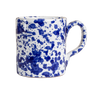 Taverna Speckled Mug, Cobalt/White, Set of 4
