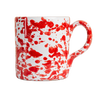 Taverna Speckled Mug, Red / White, Set of 4