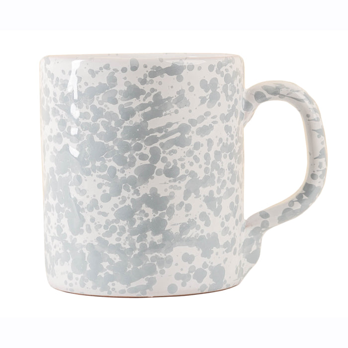 Taverna Speckled Mug, Gray / White, Set of 4