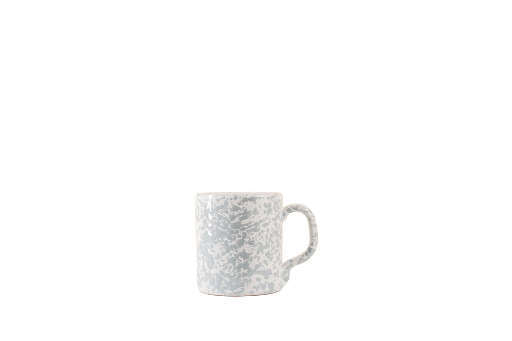 Taverna Speckled Mug, Gray / White, Set of 4