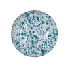 Taverna Speckled Dessert Plate, Turquoise/White, Set of 4