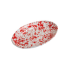 Taverna Speckled Oval Platter, Red/White