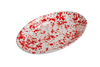 Taverna Speckled Oval Platter, Red/White