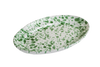 Taverna Speckled Oval Platter, Green/White