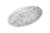 Taverna Speckled Oval Platter, Gray/White
