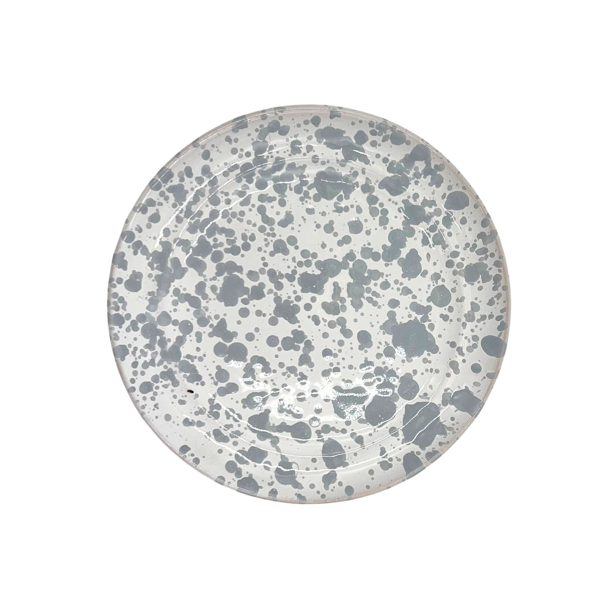 Taverna Speckled Dessert Plate, Gray/White