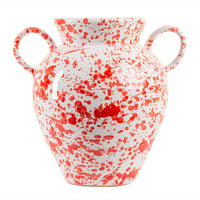 Taverna Speckled Two Handled Jug, Red/White