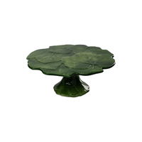 Compagnia Green Cake Plate, Medium