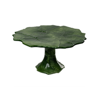 Compagnia Green Cake Plate, Large