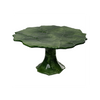 Compagnia Green Cake Plate, Large