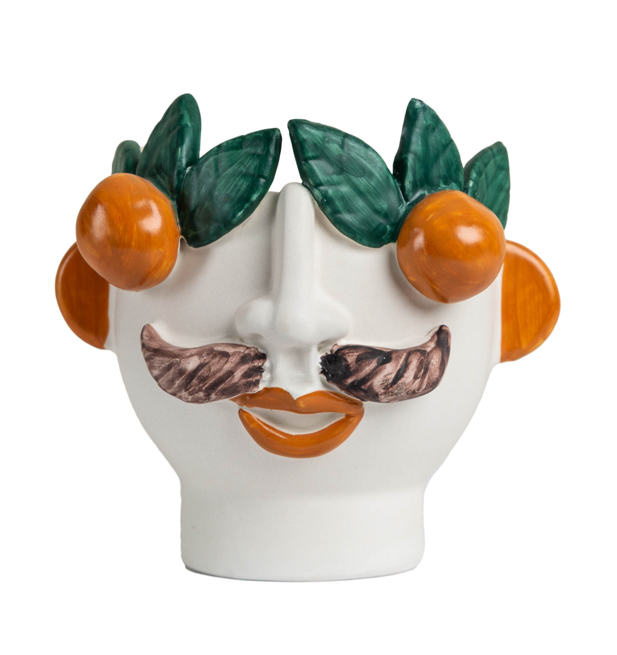 Studio Z Cachepot, Small Head with Mandarins