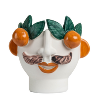 Studio Z Cachepot, Small Head with Mandarins