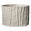 Small Bamboo Cachepot, Ivory