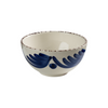 Casa Nuno Bowl, Blue with Palm, Set of 2
