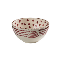 Casa Nuno Bowl, Pink with Pomegranite, Set of 2
