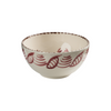 Casa Nuno Bowl, Pink with 3 Flowers, Set of 2