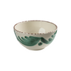 Casa Nuno Bowl, Green with Palm, Set of 2