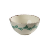 Casa Nuno Bowl, Green with 3 Flowers, Set of 2