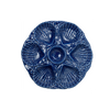 NOLA Oyster Plate, Cobalt, Set of 2