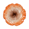 Elisabetta Flower Dinner Plate, Orange, Set of 2