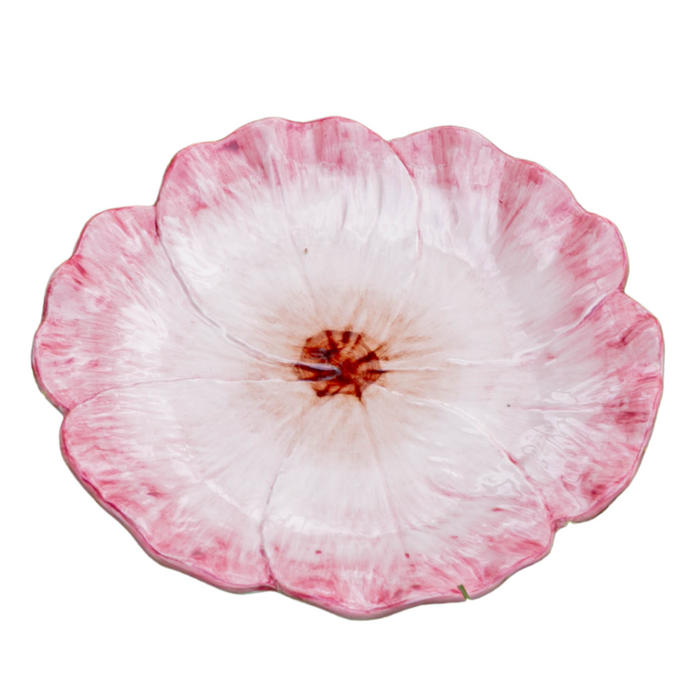 Elisabetta Flower Dinner Plate, Pink, Set of 2