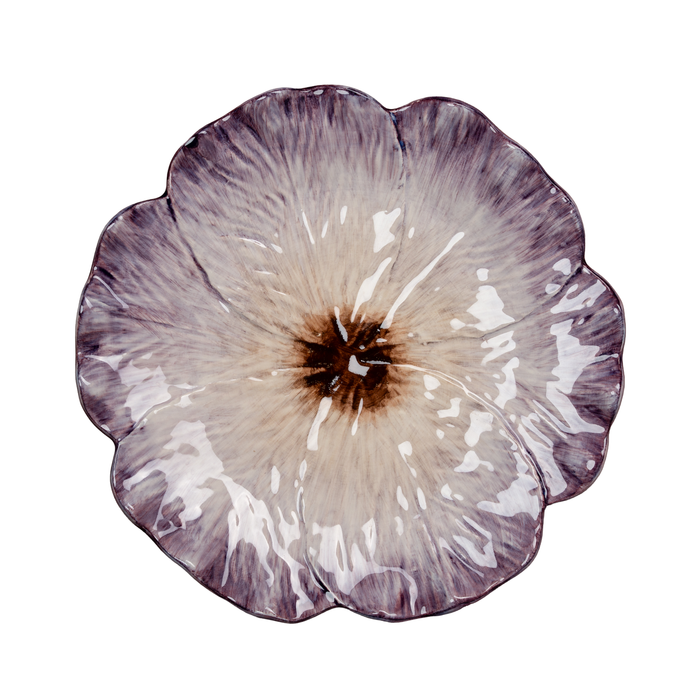 Elisabetta Flower Dinner Plate, Lilac, Set of 2