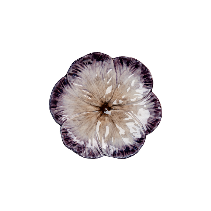Elisabetta Flower Dessert Plate, Lilac, Set of 2
