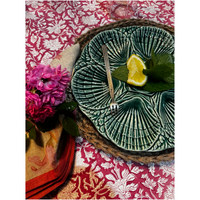 NOLA Oyster Plate, Green, Set of 2