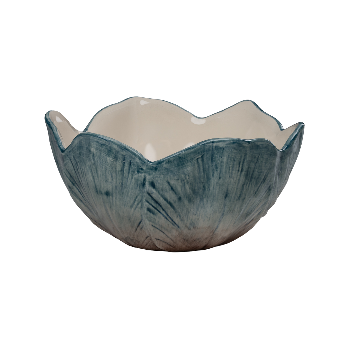 Elisabetta Flower Cereal Bowl, Blue, Set of 2