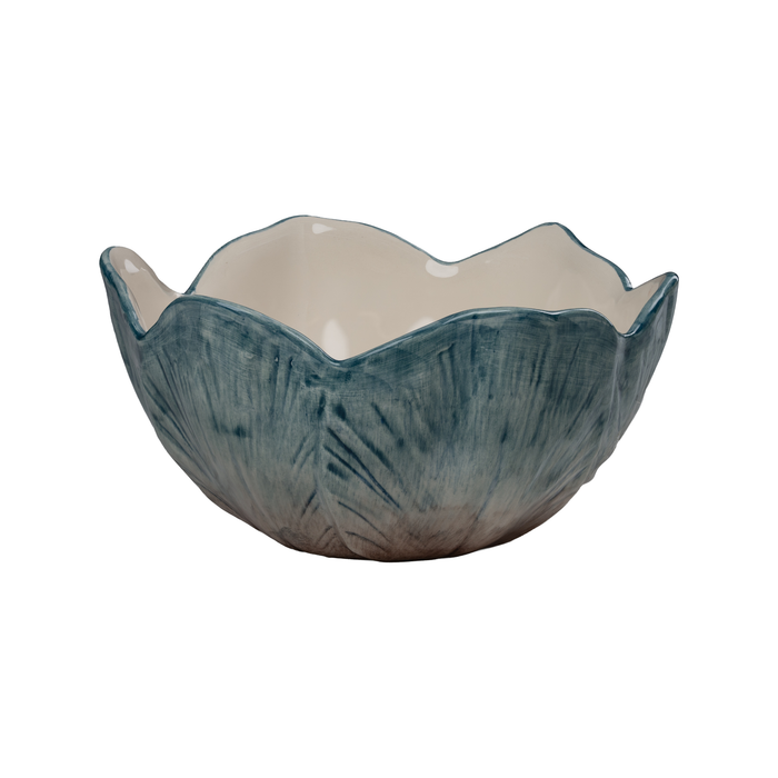 Elisabetta Flower Cereal Bowl, Blue, Set of 2